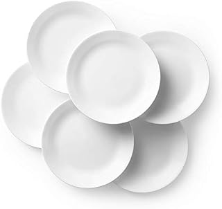 Corelle Winter Frost White Dinner Plates Set (10-1/4-Inch, 6-Piece )