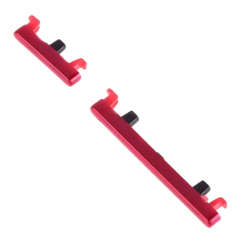 Docile External Side Button Power On Off Lock + Volume Up Down Part Compatible for Redmi Note 7 Pro::Red
