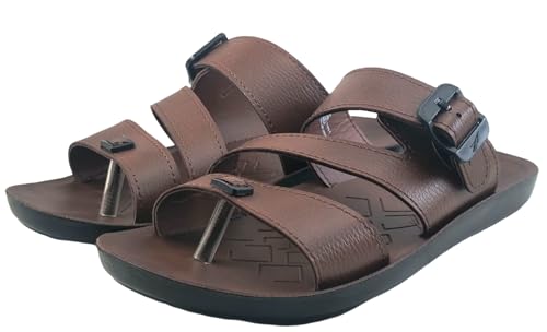 Image of FLITE PUG156 Men's PU Leather Slippers | Comfortable & Stylish Gents Slippers for Daily Use | Lightweight & Durable Slip-On Footwear