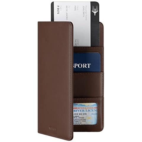 VULKIT Cartera de Viaje para Pasaporte con Bloqueo RFID Cover