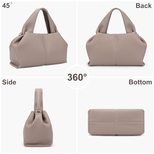 Image of Juoxeepy Crossbody Bag Purse Satchel Handbag for Women Shoulder Bag Chic Dumpling Cloud Bag Clutch Purse