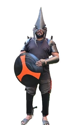 Accessoires d'armure médiévale Nazgul pour casque chauffant et gants de protection des jambes fabriqués à la main