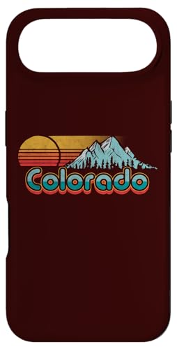 Retro Throwback Colorado Mountains X}zP[X iPhone Air p