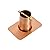 Monarch Rain Chains 20040 Pure Copper Brass Bolt Gutter Adapter for Rain Chain Installation, Standard
