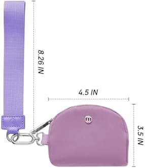 Mum's Memory Mini Zip Around Wristlet Wallets for Women -KeyChain Wallet with Detachable Dual Pouch Wristlet -Key Chain Coin Purse Small Wallets