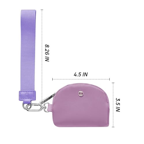 Mum's Memory Mini Zip Around Wristlet Wallets for Women -KeyChain Wallet with Detachable Dual Pouch Wristlet -Key Chain Coin Purse Small Wallets