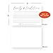 HerZii Prints Family Tradition Cards for Baby Shower, 4x6 White - Baby Shower Game Set of 50
