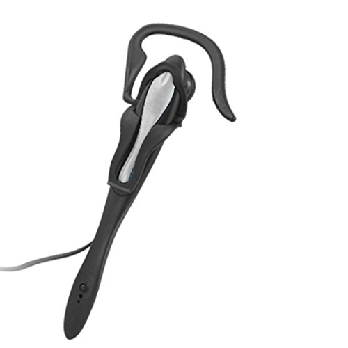 Ruilogod 3.5mm Blk Silver Tone Single Later Auricular micrófono