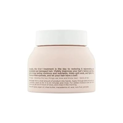 Hairitage Hydrating Argan Oil Deep Conditioning Hair Mask For Dry Damaged + Curly, Color Treated, Frizzy Hair - Moisturizing Hair Repair Treatment with Shea Butter, Aloe & Soy Protein - Soften & Shine | Moisturizing, Treatment, Anti-Frizz, Hydration, Deep Conditioning, Curl Repair Mask