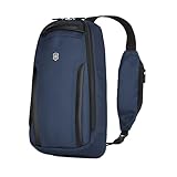 [ビクトリノックス] Altmont Professional アルトモントプロフェッショナル タブレットスリング タブレット用ポケット付きの多機能スリングバッグ 着脱式オーガナイザー付き ボディバッグ 軽量 シンプル スリットポケット 多機能モデル 10インチタブレット 縦型 ワンショルダー 8L ネイビーブルー 【国内正規品】 653281