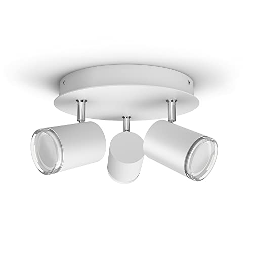 Spot plafonnier spirale Philips Hue White Ambiance ADORE pour varier l'éclairage de salle de bain