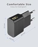 Security-01 Zestaw 2 ładowarek USB, 5 V 1 A 5 W adapter sieciowy AC na DC, do kamer IP, tabletów, odtwarzaczy MP3, czytników e-booków, smartfonów, elektronarzędzi i wielu innych, kolor czarny