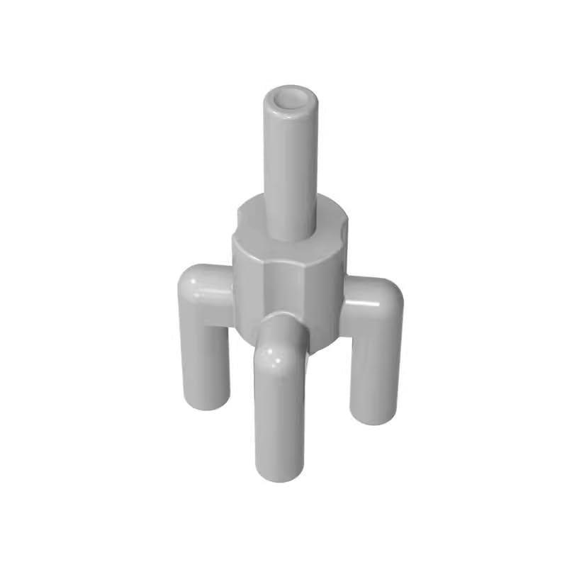 2566 Ornaments Plant, Palm Tree Top, 4 Top Bars, 1 Bottom Bar 50 Pieces GDS-1217 Compatible with Lego Building Blocks Color:Light Bluish Gray — image 1