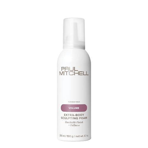Paul Mitchell Extra-Body Sculpting Foam - Schaumfestiger für mehr Volumen und Glanz, Haarschaum ideal für feines Haar, 200 ml
