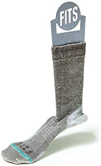 FITS Medium Rugged - Durable Crew Socks for Outdoor Pursuits for Camping, Trails, Trekking, Fishing and Hunting