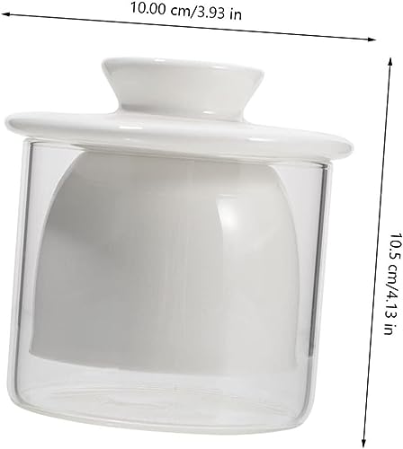 Boîte de rangement pour beurre et fromage récipient verre robuste - 7