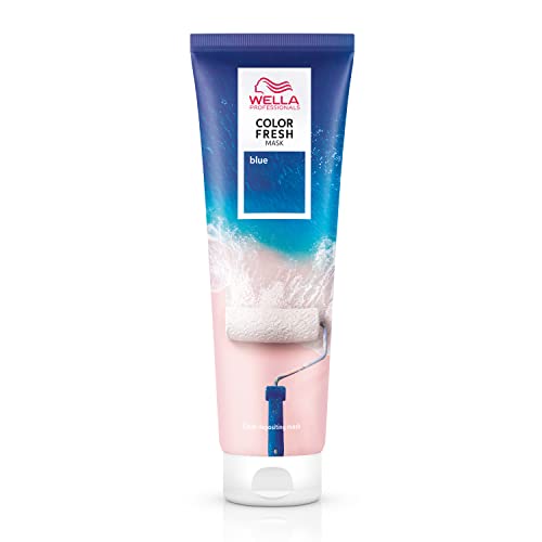 Wella Professionals Color Fresh Mask Mascarilla de color Coloración temporal Transforma el color del cabello Hidratante Tono Azul 150ml