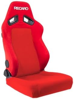 RECARO SR-7F New Model Special Seat Cover Fabric Full Seat Cover/Backrest Center Cover RECARO Side Red, Center Red