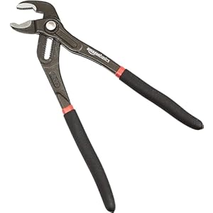 Amazon Basics – Wasserpumpenzange mit Schnelllösevorrichtung, Gleitgelenk mit Rillen, 30,48 cm, Schwarz