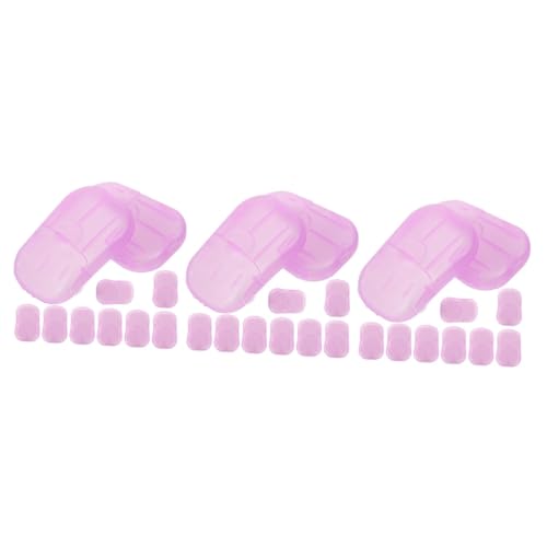 Feuilles de savon pour le lavage des mains en camping et plein air - 3 boîtes portables