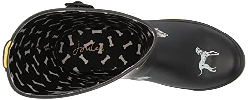 Joules Women's Rainboots Rain Boot, Black Dog, 8 #TOP4