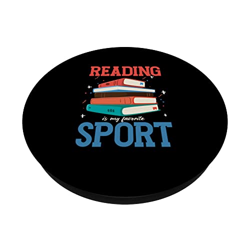 Reading Is My Favorite Sport | Lire les livres | Bookworm PopSockets PopGrip Interchangeable – vue 2