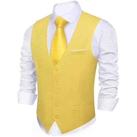 Barry.Wang Men's Slim Fit Waistcoat Cover