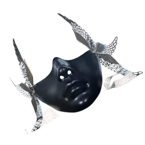 Masque mécanique ailé pour bal masqué loup steampunk homme femme