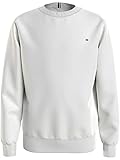  Tommy Hilfiger Solid Sweatshirt Suéter, Ecru, 16 Years Unisex Niños