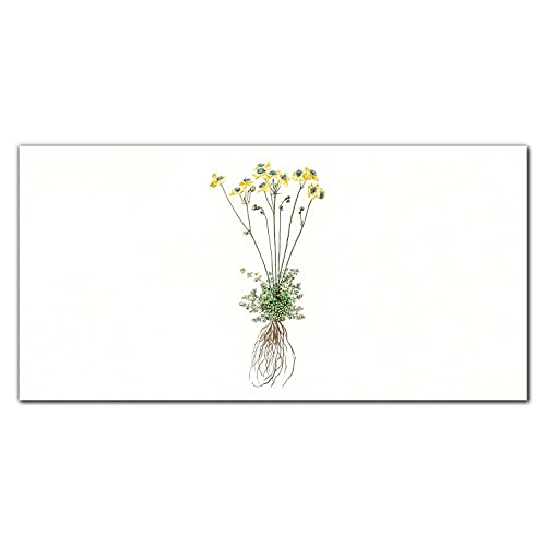 Décoration murale en verre fleurs naturelles pour un salon apaisant