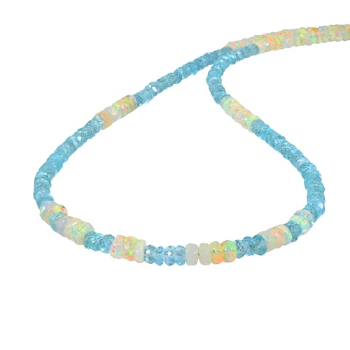 Collier opale naturelle éthiopienne de 4 à 5 mm, cadeau de naissance idéal