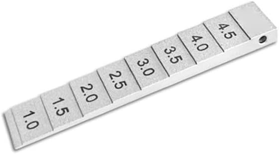 Taper Gap Welding Wedge Feeler Gauge, Carbon Steel Chrome Plated Tool Automotive Construction, Precise Hole Measure 0.2-4mm 0.5-10mm 1-10mm(1-5mm)