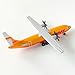 WngAur Die-Cast Propeller DHL Airplane Model – Alloy Plane with Rolling Wheels – Miniature Aircraft Collectors & Aviation Enthusiasts