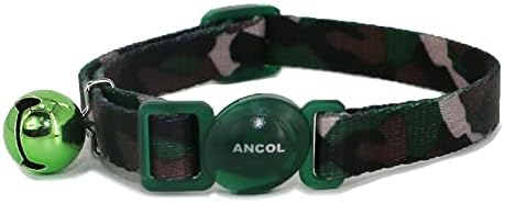 Camouflage Cat Collar with safety buckle Blue
