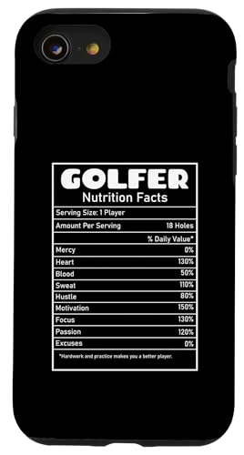 Golfer Valori nutrizionali, Funny Golf Dad, Golf Joke Apparel Custodia per iPhone SE (2020) / 7 / 8