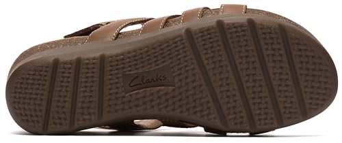 Clarks Clarks, Womens, Calenne Gracie, Tan Combi Leather, 8, Medium