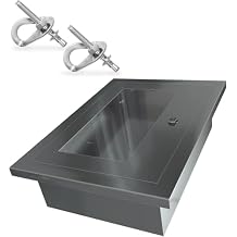 Aluminium Cabinet for Fire Escape Ladder | Universal Access Box for Fire Ladder 3 Story | Indoor Outdoor | Mounting Hadware incl | Wall Mountable Storage Fire Safety Ladders | 16.5 * 13.5 * 6 inch