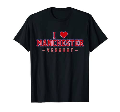 Me encanta Manchester Vermont Camiseta