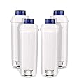 Coffee Machine Filter for DLSC002 Filter with Activated Carbon Softener, Homegoo Water Filter Compatible with ECAM, Esam, ETAM, BCO, EC. (Pack of 4)