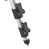 Aluminum Alloy Retractable Fishing Rod Holder Tripod Stand – Foldable & Adjustable Height for Telescopic or Handheld Rods, Holds Up to 7 Rods, Multi-Rod Fishing Bracket(A Silver)