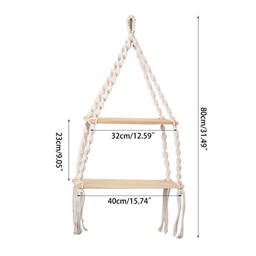 Support de rangement macramé suspendu pour chapeau de pêcheur et déco - 6