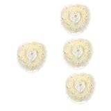  Alipis Ensemble De 4 Coussins De Mariage Boîte À Coussins En Pétales De Rose Pour Décoration De Fête De Mariage