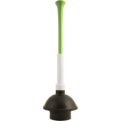 PlumbCraft 14-18-in. Stow-Away Plunger with Adjustable Handle 7503500, Heavy Duty Toilet Plunger for Households, Ergonomic Plunger to Unclog Toilet, Toilet Bowl Plunger with Ergonomic Handle
