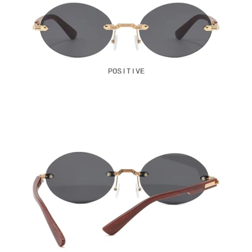 Lunettes de soleil ovales légères en métal pour éviter les marques sur le nez