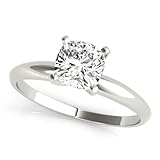 JTC LTD Anillo de compromiso solitario de diamante cultivado en laboratorio de talla cojín certificado IGI para mujeres, color D frente a claridad, 0,20 quilates a 2,00 quilates, joyería de lujo fina