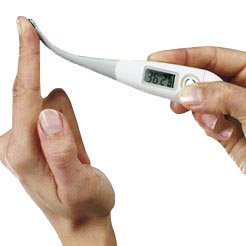 Fieberthermometer mit flexibler Spitze Cover