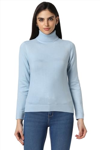 Image of Van Heusen Women's Acrylic Turtle Neck Sweater