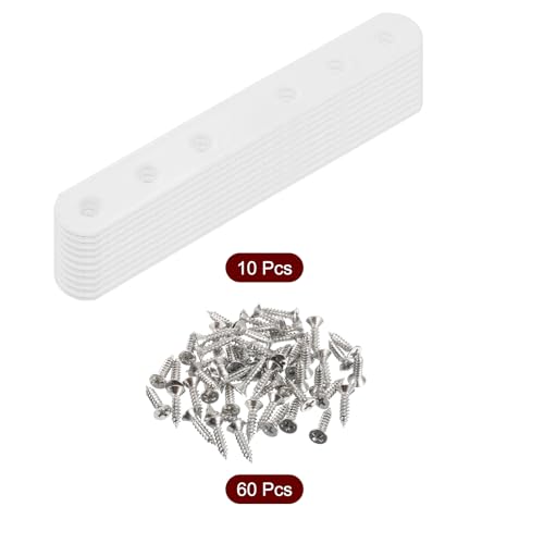 Plaque de réparation blanche 135mm pour stabiliser un meuble qui bouge