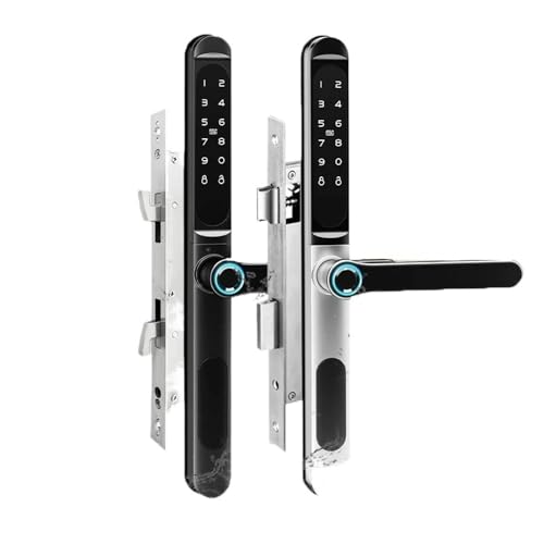 Waterproof Outdoor Smart Door Lock TTLOCK Bluetooth APP Fingerprint Card Password Electronic Lock For Glass Aluminum Sliding(288