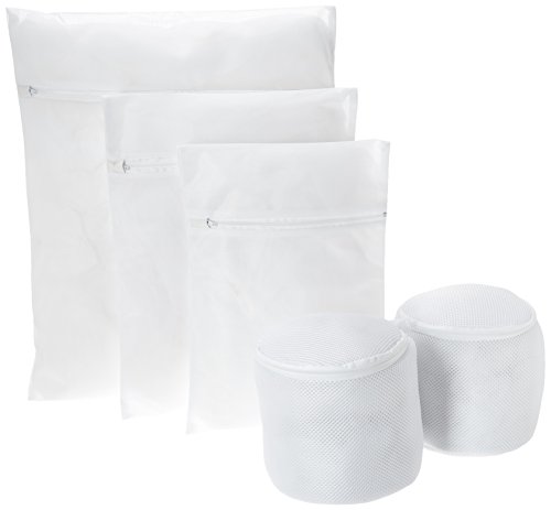 B&E Home Essential Laundry Mesh Wash Bag Set (Small * 2, Medium * 2, Large * 2, Bra Wash Bag * 2) - Set of 8